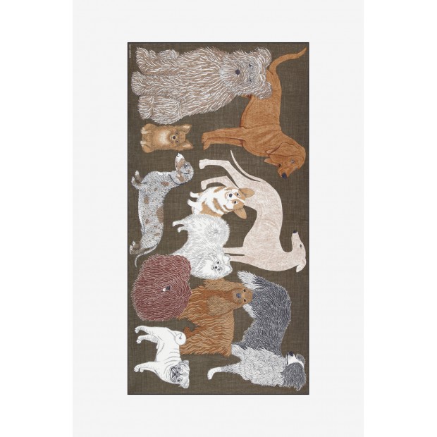 Inoui Editions medvilnės skara TOUTOU GREY